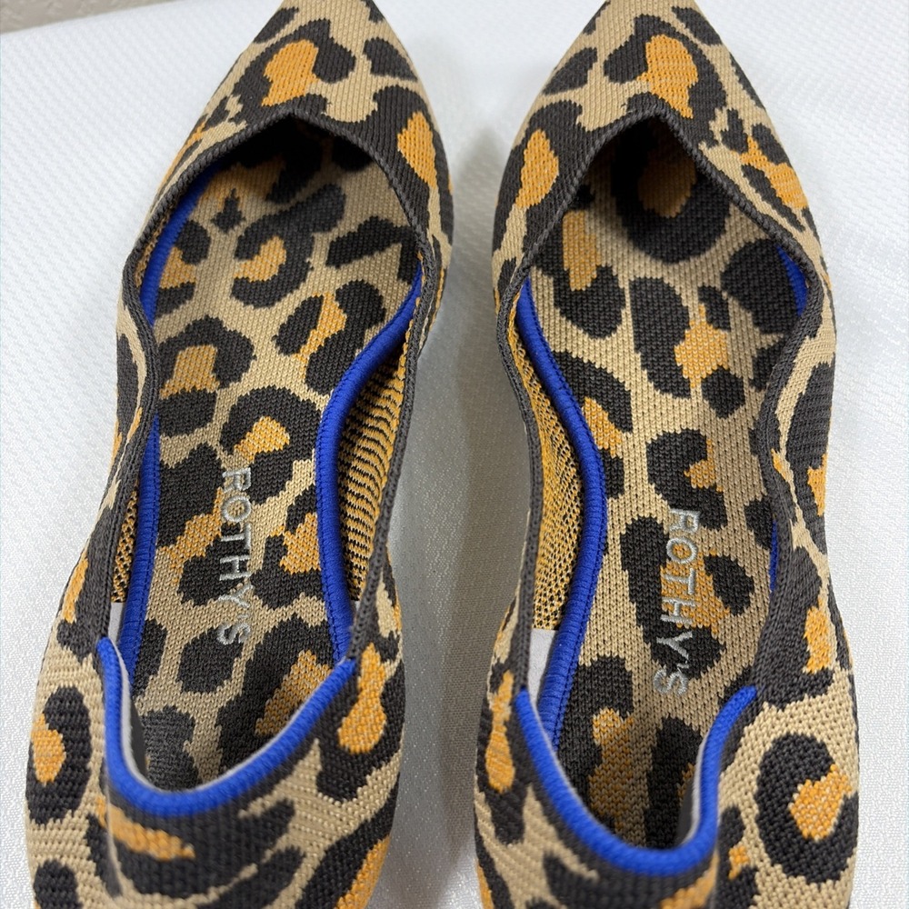 Rothy's The Point Leopard‎ Womens 10.5 - Picture 8 of 9